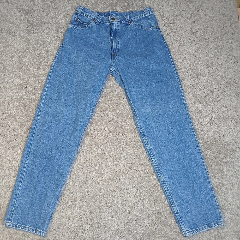 Vintage Levis 550 Orange Tab Mens 33x32 Made in USA Relaxed Tapered Jeans Blue